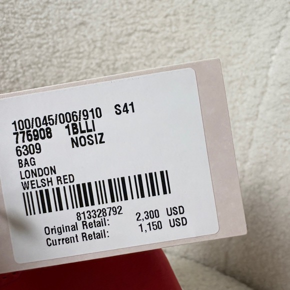 Alexander McQueen Women's The Peak Bag Mini in Welsh Red - Picture 8 of 10